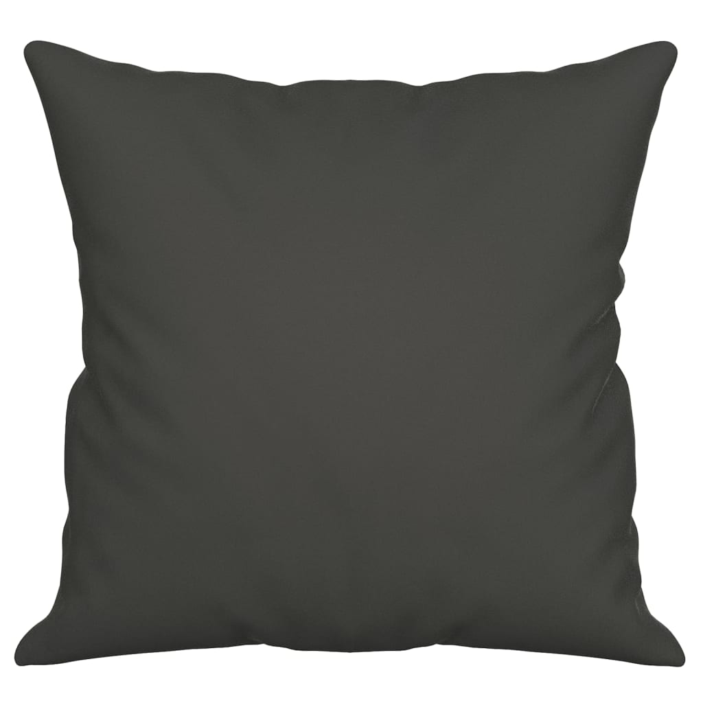 Sierkussens 2 st 40x40 cm microvezelstof donkergrijs