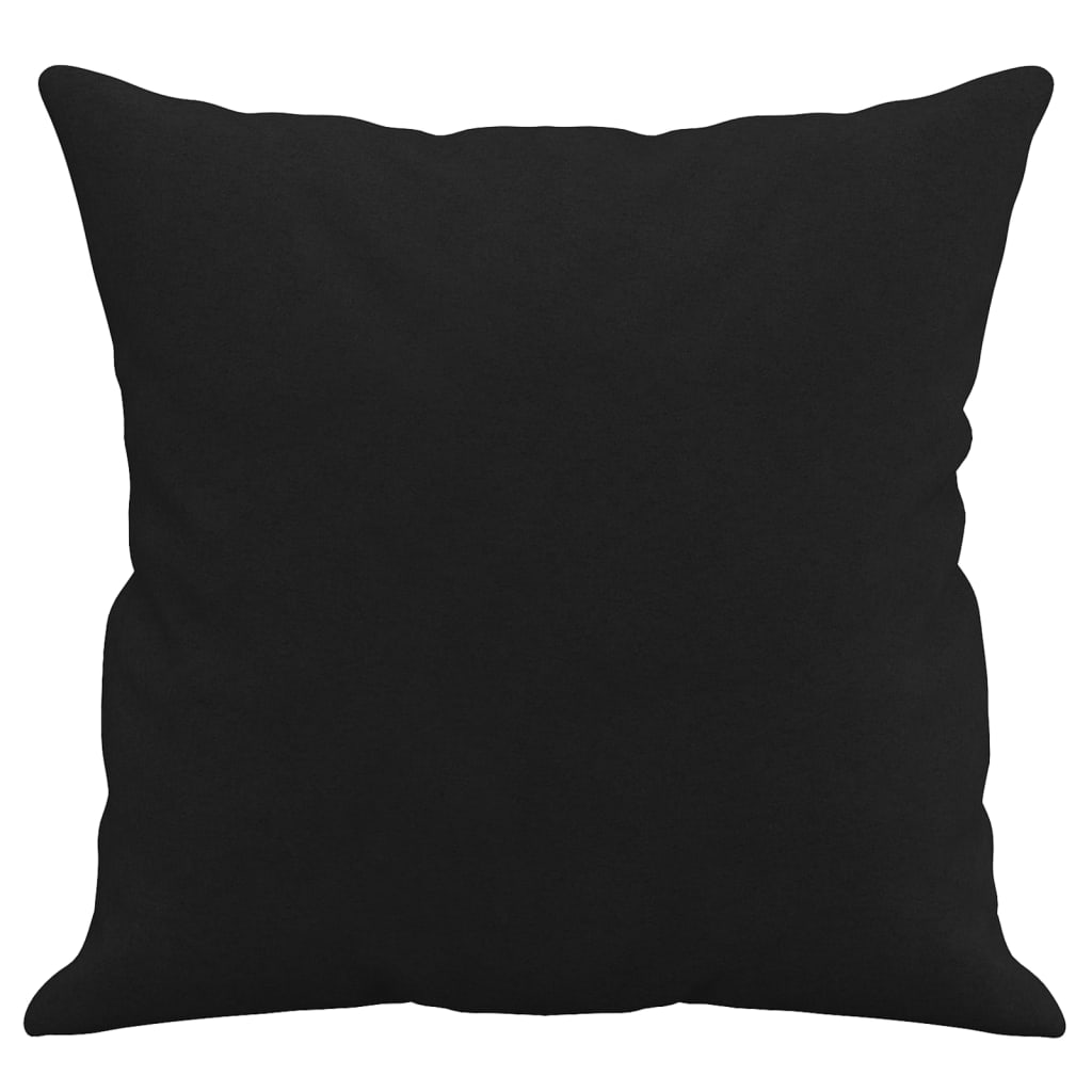 Sierkussens 2 st 40x40 cm microvezelstof zwart