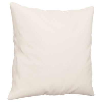 Sierkussens 2 st 40x40 cm microvezelstof beige