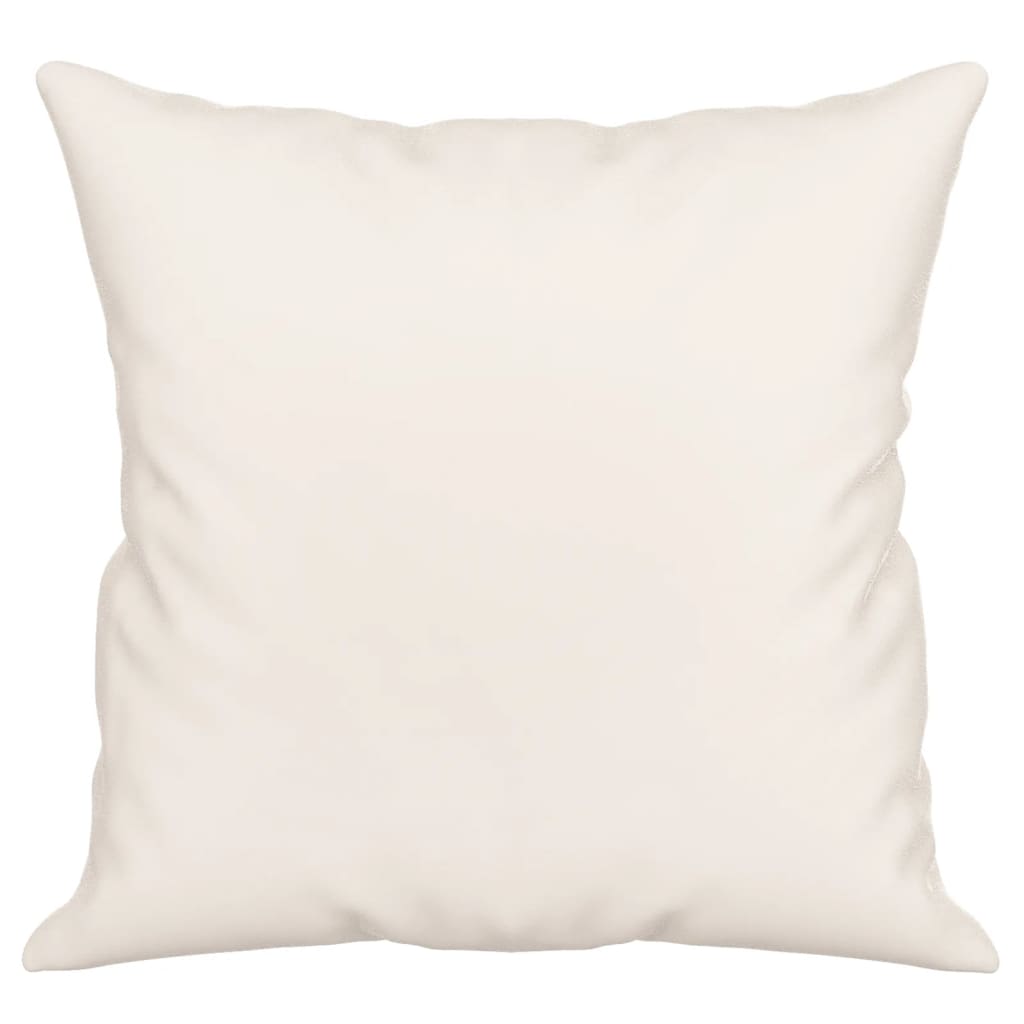 Sierkussens 2 st 40x40 cm microvezelstof beige