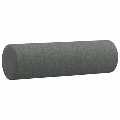 Sierkussens 2 st 15x50 cm stof donkergrijs