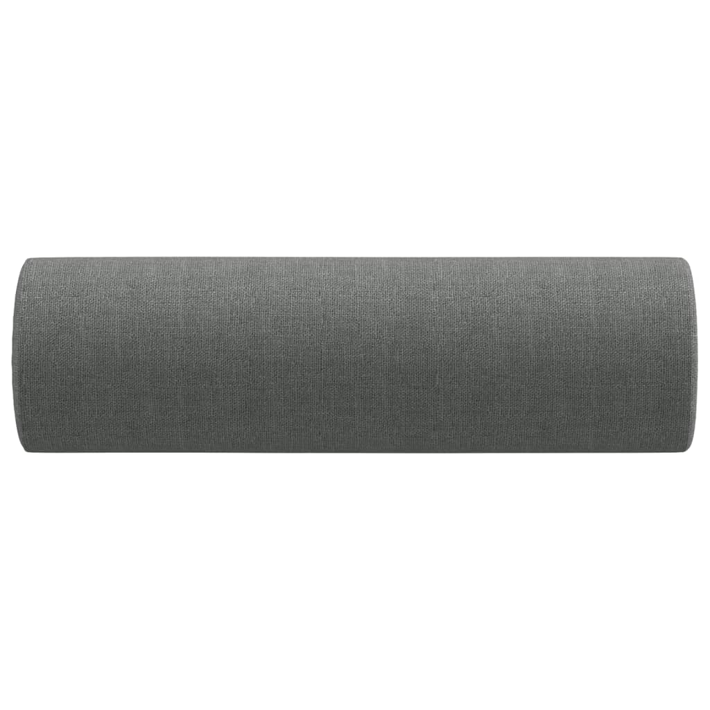 Sierkussens 2 st 15x50 cm stof donkergrijs