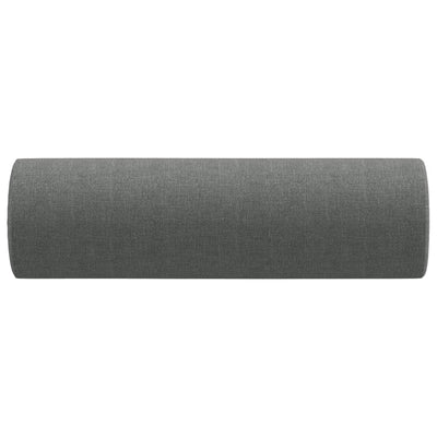 Sierkussens 2 st 15x50 cm stof donkergrijs