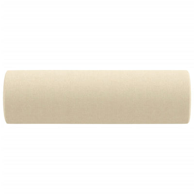 Sierkussens 2 st 15x50 cm stof crèmekleurig