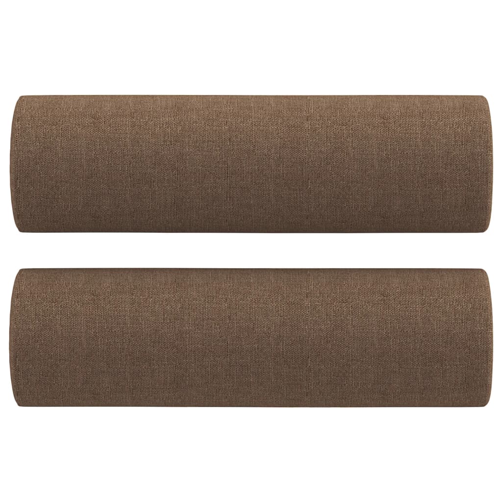 Sierkussens 2 st 15x50 cm stof bruin