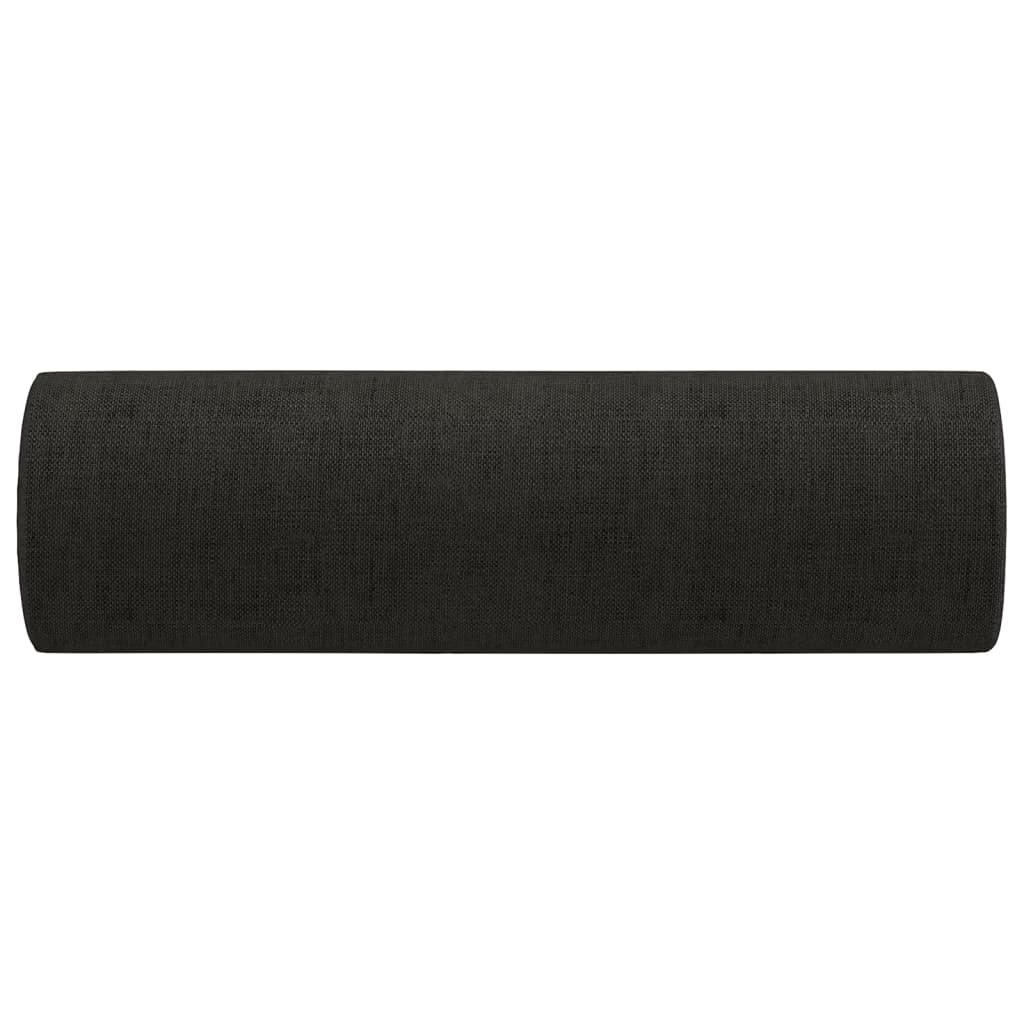 Sierkussens 2 st 15x50 cm stof zwart