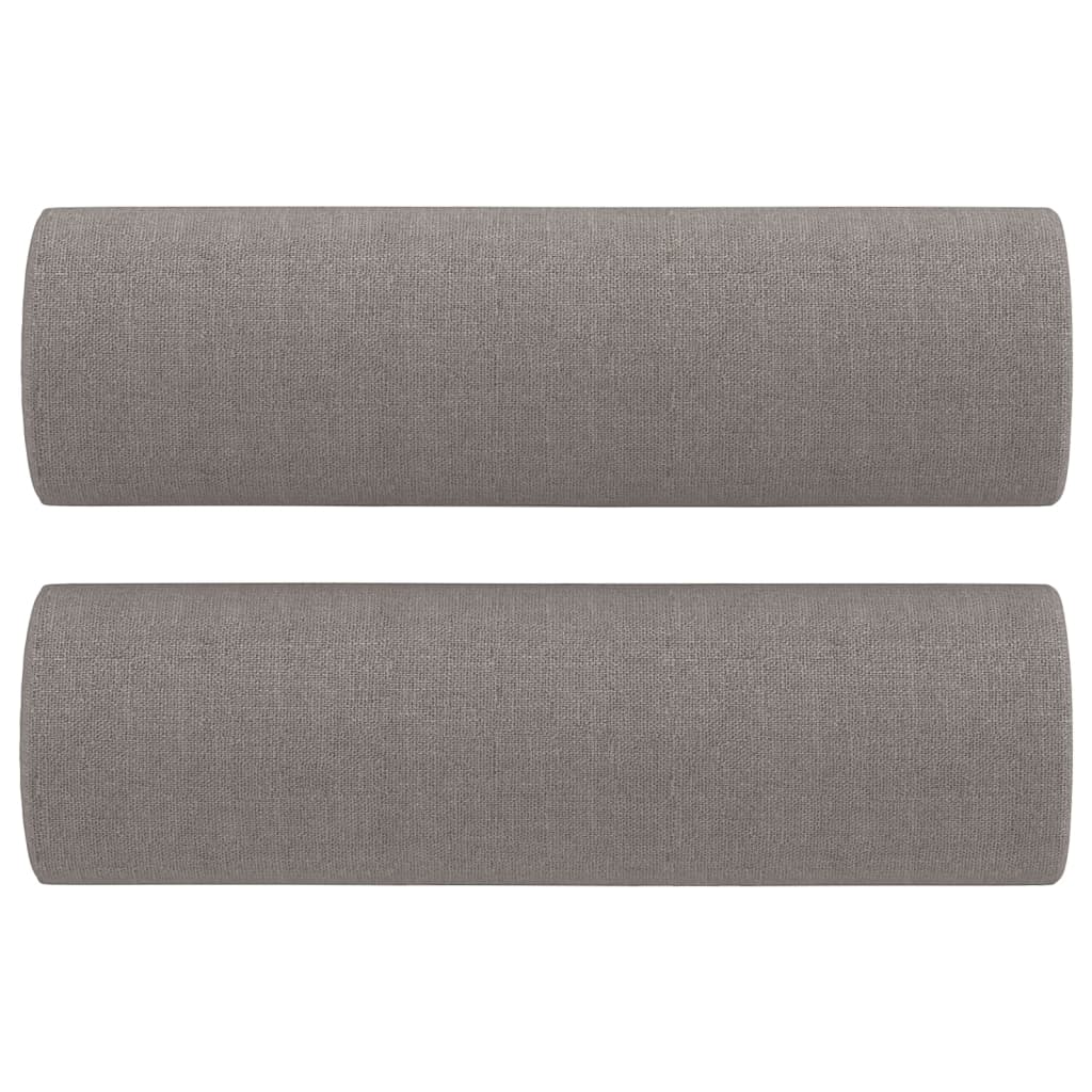 Sierkussens 2 st 15x50 cm stof taupe