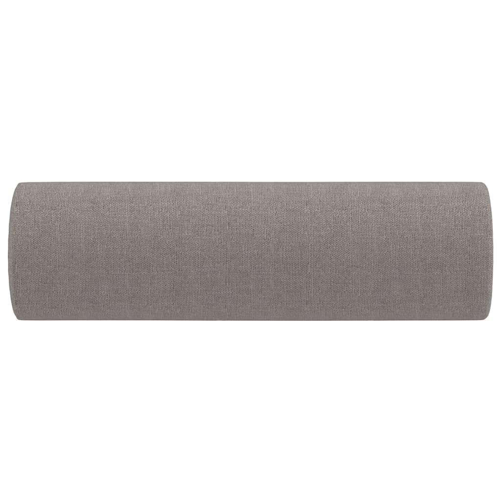 Sierkussens 2 st 15x50 cm stof taupe