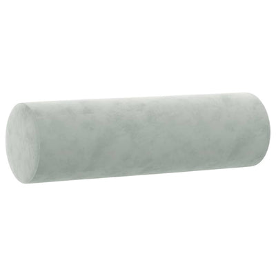 Sierkussens 2 st 15x50 cm fluweel lichtgrijs