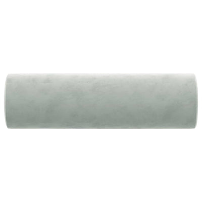 Sierkussens 2 st 15x50 cm fluweel lichtgrijs