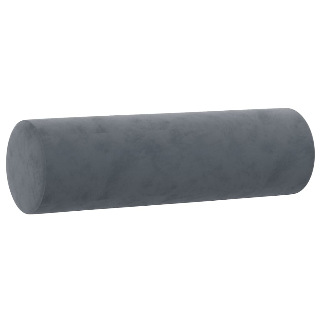 Sierkussens 2 st 15x50 cm fluweel donkergrijs
