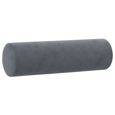 Sierkussens 2 st 15x50 cm fluweel donkergrijs