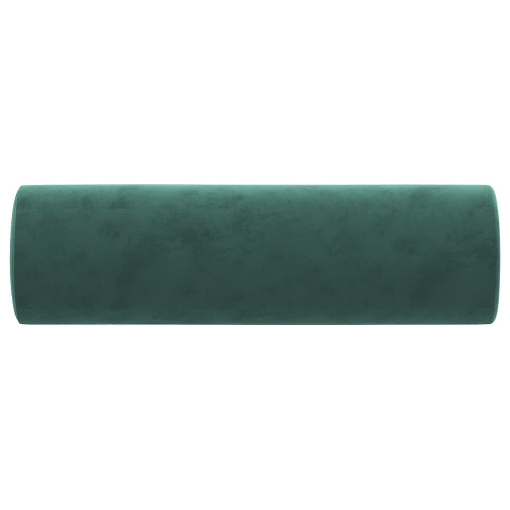 Sierkussens 2 st 15x50 cm fluweel donkergroen