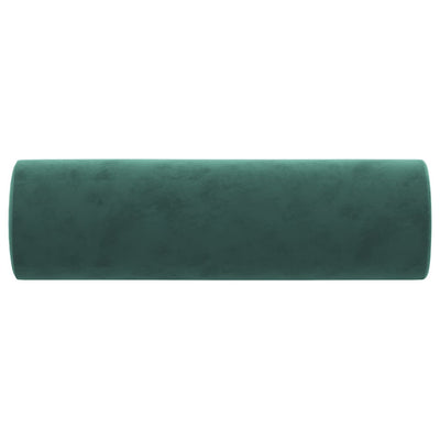 Sierkussens 2 st 15x50 cm fluweel donkergroen