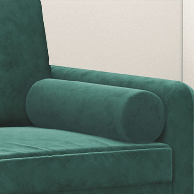 Sierkussens 2 st 15x50 cm fluweel donkergroen