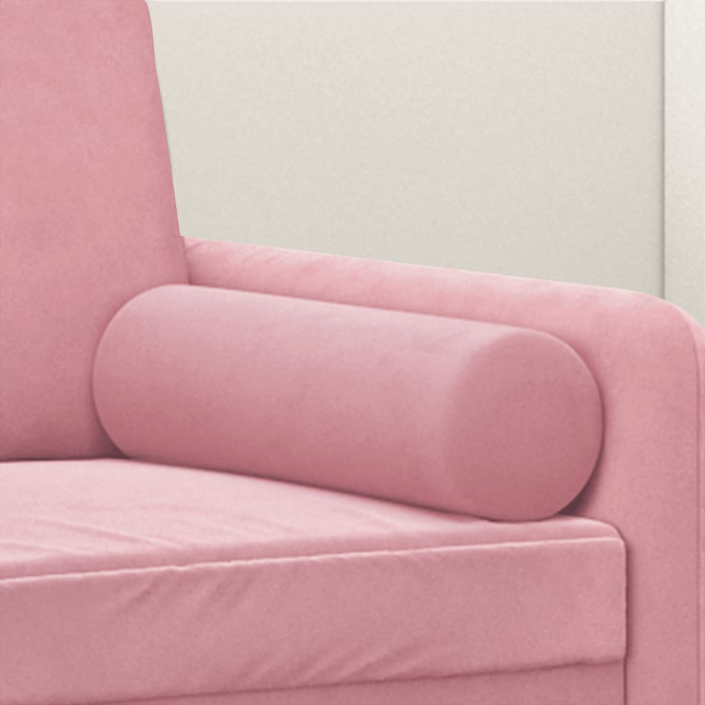 Sierkussens 2 st 15x50 cm fluweel roze