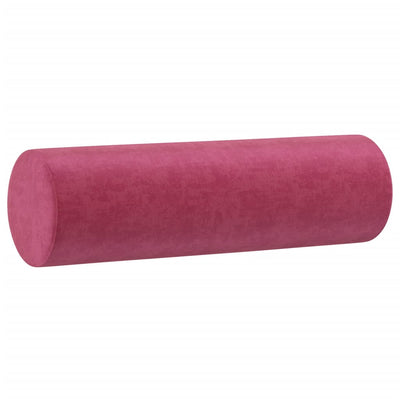 Sierkussens 2 st 15x50 cm fluweel wijnrood