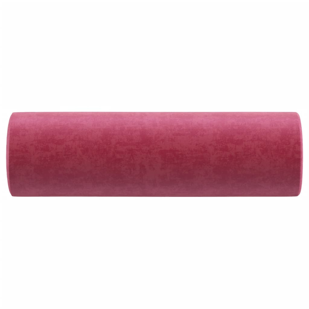 Sierkussens 2 st 15x50 cm fluweel wijnrood