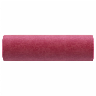 Sierkussens 2 st 15x50 cm fluweel wijnrood