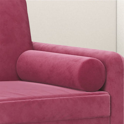 Sierkussens 2 st 15x50 cm fluweel wijnrood