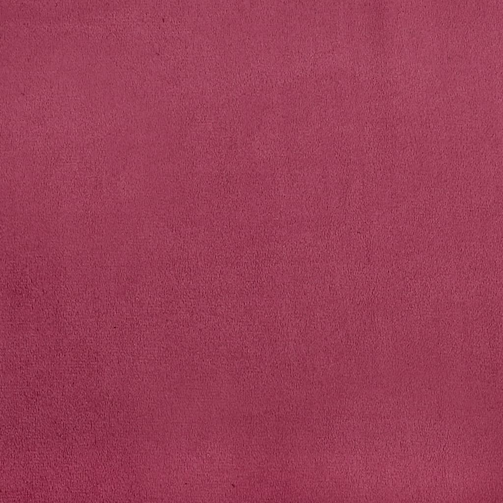 Sierkussens 2 st 15x50 cm fluweel wijnrood