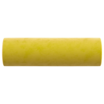 Sierkussens 2 st 15x50 cm fluweel geel