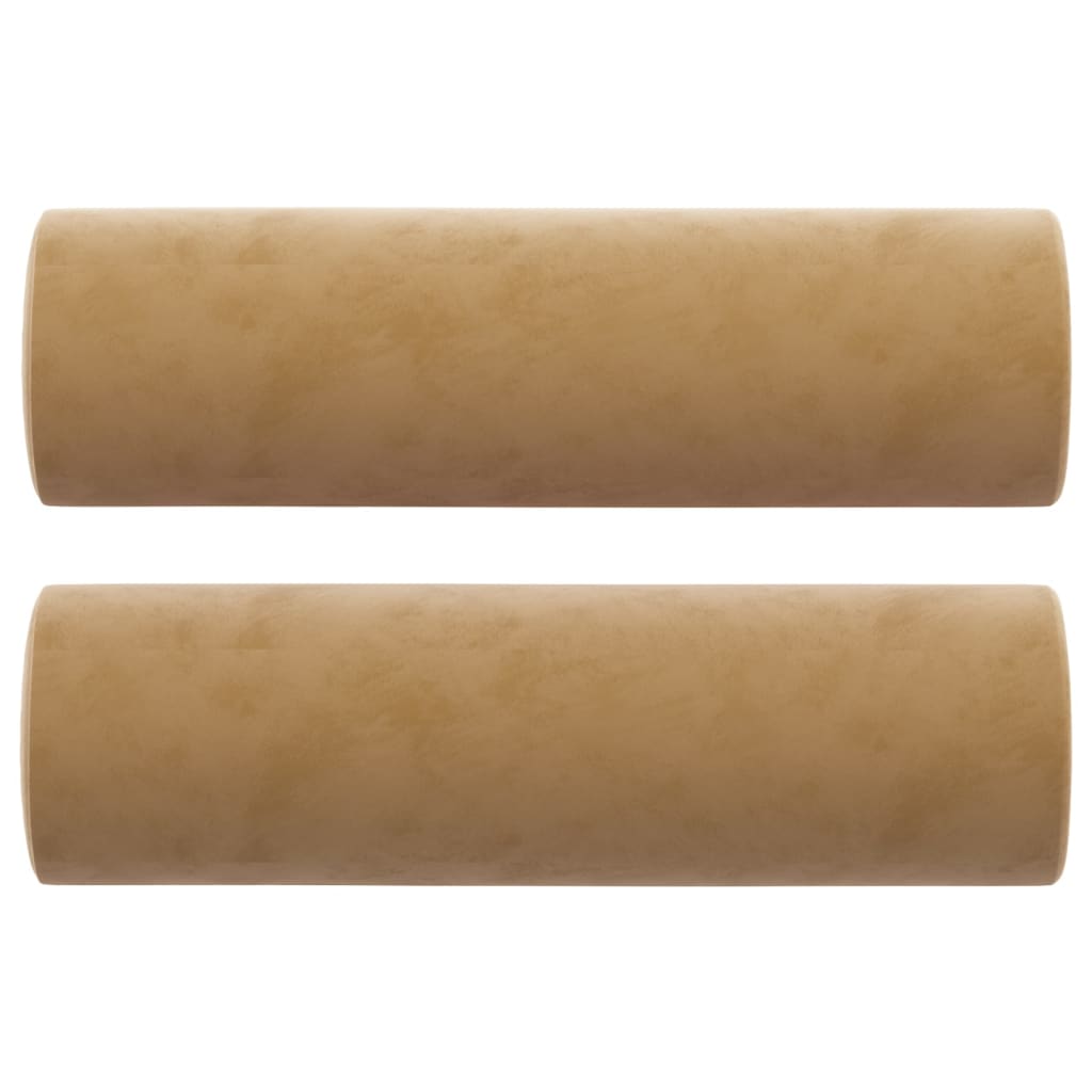 Sierkussens 2 st 15x50 cm fluweel bruin