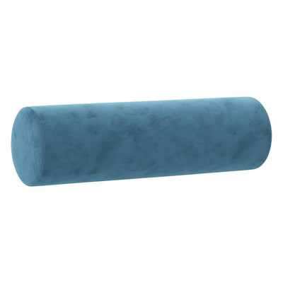 Sierkussens 2 st 15x50 cm fluweel blauw