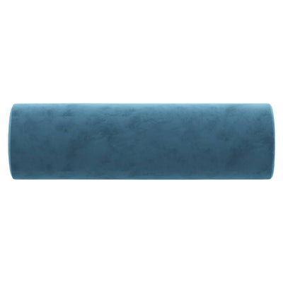 Sierkussens 2 st 15x50 cm fluweel blauw