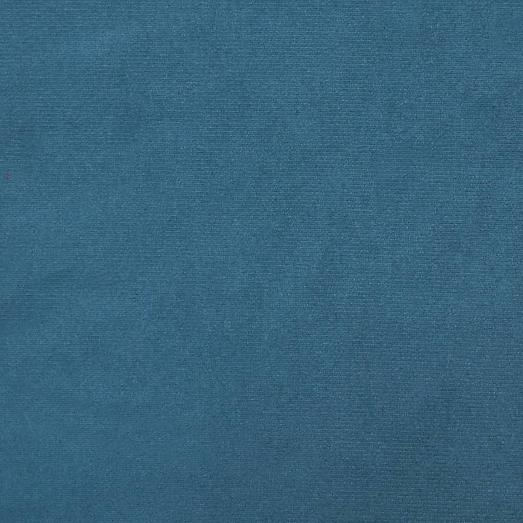 Sierkussens 2 st 15x50 cm fluweel blauw