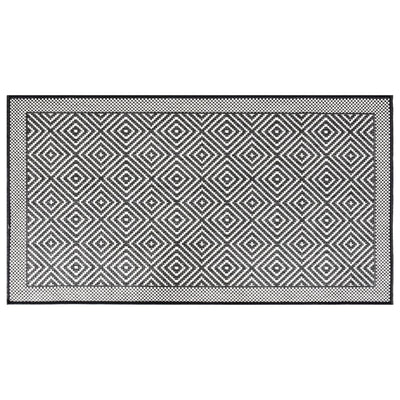 Buitenkleed omkeerbaar 80x150 cm grijs en wit
