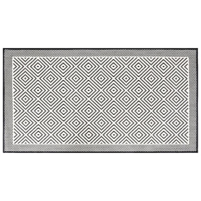 Buitenkleed omkeerbaar 100x200 cm grijs en wit