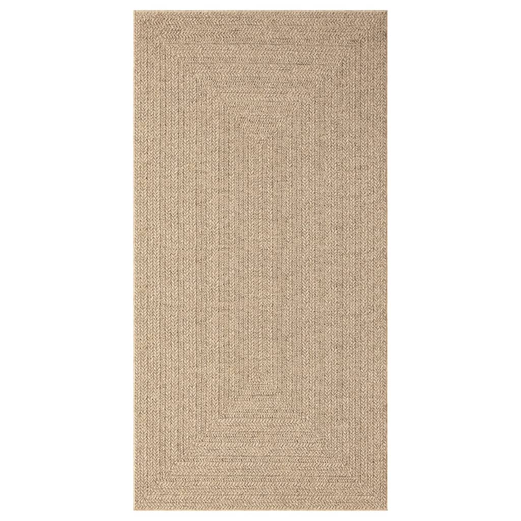 Vloerkleed 80x150 cm voor binnen en buiten jute look