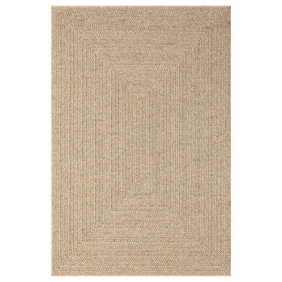Vloerkleed 140x200 cm voor binnen en buiten jute look