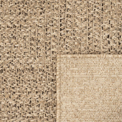 Vloerkleed 140x200 cm voor binnen en buiten jute look