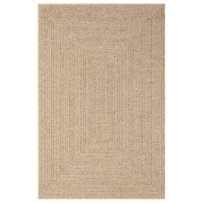 Vloerkleed 160x230 cm voor binnen en buiten jute look