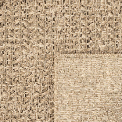 Vloerkleed 120x170 cm voor binnen en buiten jute look