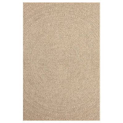 Vloerkleed 160x230 cm voor binnen en buiten jute look
