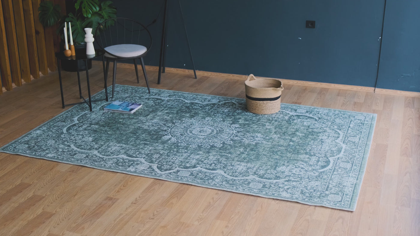 Vintage Vloerkleed Hawk Groen